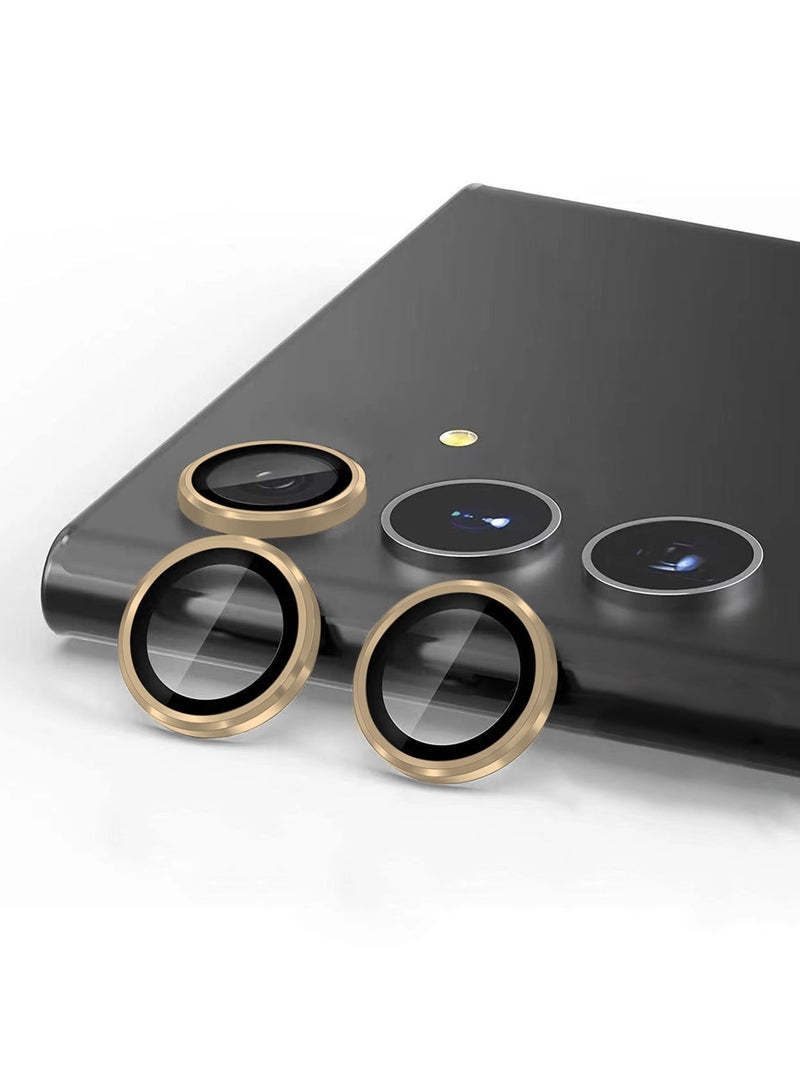 Lens protection film HD CD pattern for SAMSUNG Galaxy S24, Gold - Image 3