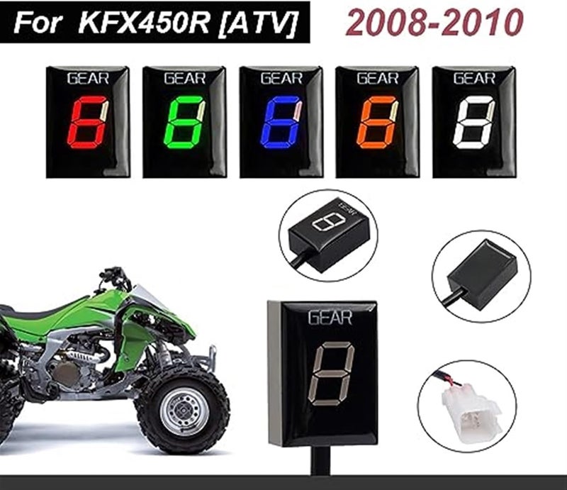 Vuzmode 1-6 Gear Indicator for KFX450R - Image 4