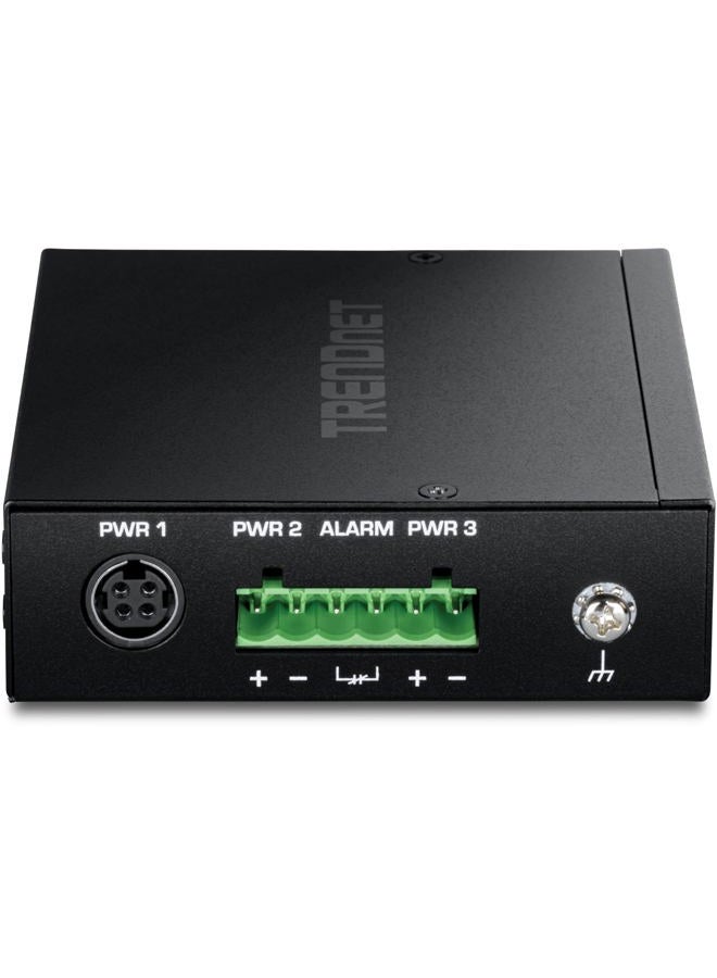 TRENDnet Industrial SFP to Gigabit PoE+ Media Converter 40km (Black) V1.0R Black TI-PF11SFP - Image 2