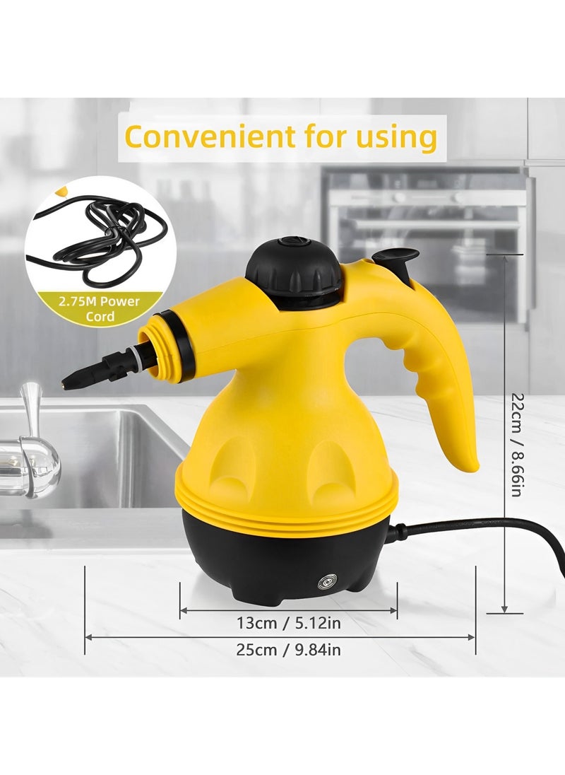 Perfin - Handheld Steam Cleaner, High Pressure Steam Cleaner with 11 Accessories for Most Floors, Counters, Appliances, Windows, Autos and More - Image 1