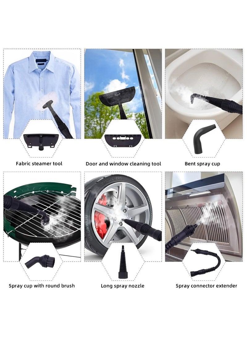 Perfin - Handheld Steam Cleaner, High Pressure Steam Cleaner with 11 Accessories for Most Floors, Counters, Appliances, Windows, Autos and More - Image 1