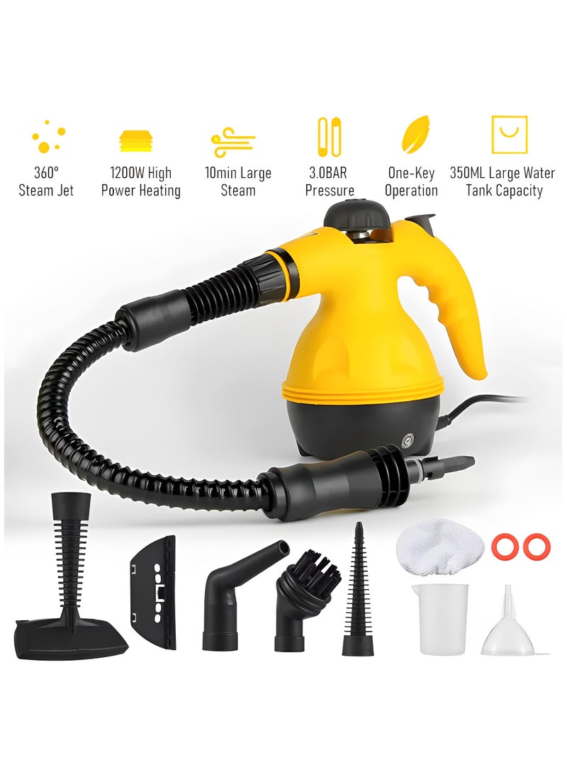 Perfin Handheld Steam Cleaner, High Pressure Steam Cleaner with 11 Accessories for Most Floors, Counters, Appliances, Windows, Autos and More  - Image 3