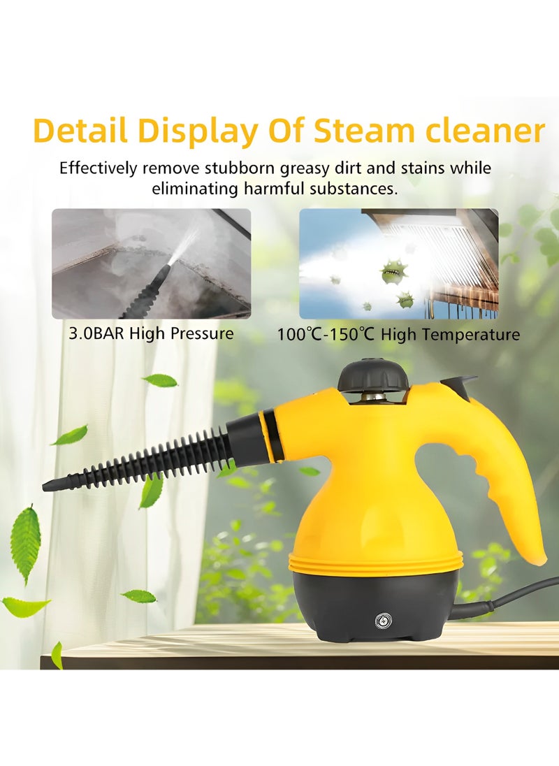 Perfin Handheld Steam Cleaner, High Pressure Steam Cleaner with 11 Accessories for Most Floors, Counters, Appliances, Windows, Autos and More  - Image 4
