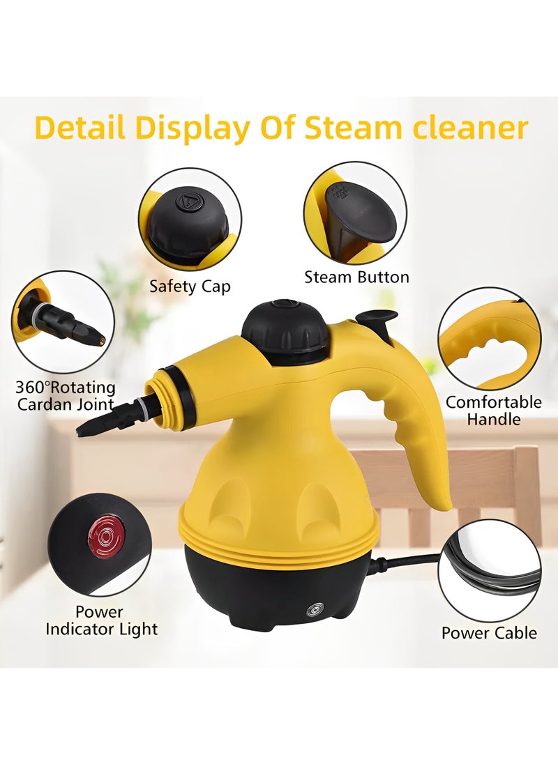 Perfin Handheld Steam Cleaner, High Pressure Steam Cleaner with 11 Accessories for Most Floors, Counters, Appliances, Windows, Autos and More  - Image 5