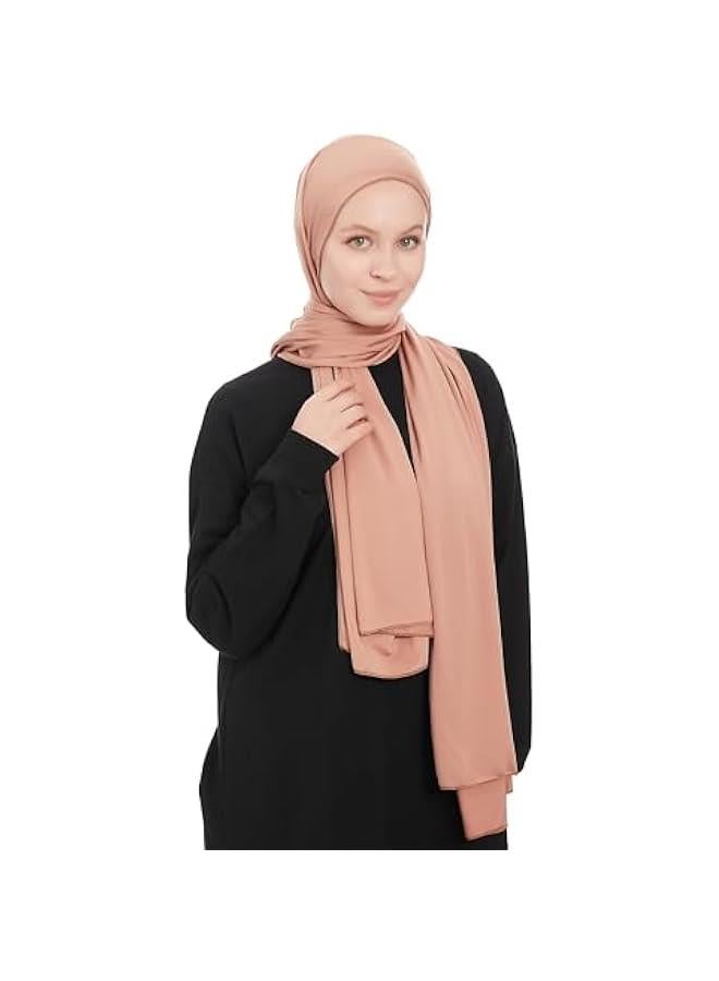Arabest Soft Stretch Jersey Hijab Scarf for Women - Long Muslim Headwrap Shawl - Image 3