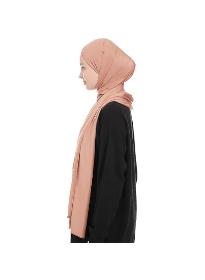 Arabest Soft Stretch Jersey Hijab Scarf for Women - Long Muslim Headwrap Shawl - Image 4