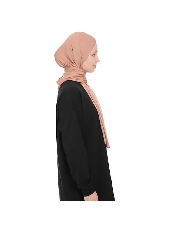 Arabest Soft Stretch Jersey Hijab Scarf for Women - Long Muslim Headwrap Shawl - Image 5