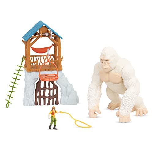 Terra by Battat  Electronic Toy Gorilla for Figurines  Jungle Playset with Animal Toys  Explore the Gorilla Expedition  Snowflake Edition for 3 Years - Image 1