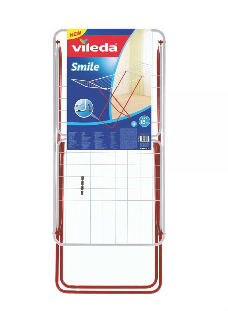 Vileda Smile X-Leg Steel Undergarment Dryer  red - Image 1