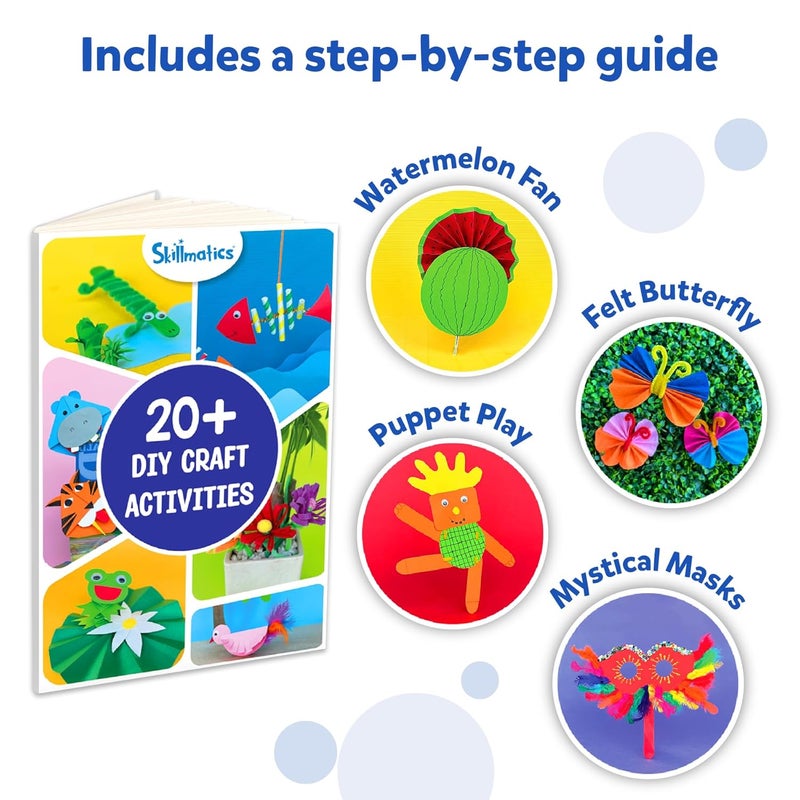 Skillmatics مجموعة الأنشطة الفنية والحرفية النهائية للأطفال - أكثر من 2000 قطعة حرفية مع تعليمات خطوة بخطوة، مستلزمات إبداعية ومجموعة هدايا للبنات والأولاد من عمر 6 إلى 13 سنة - Image 4