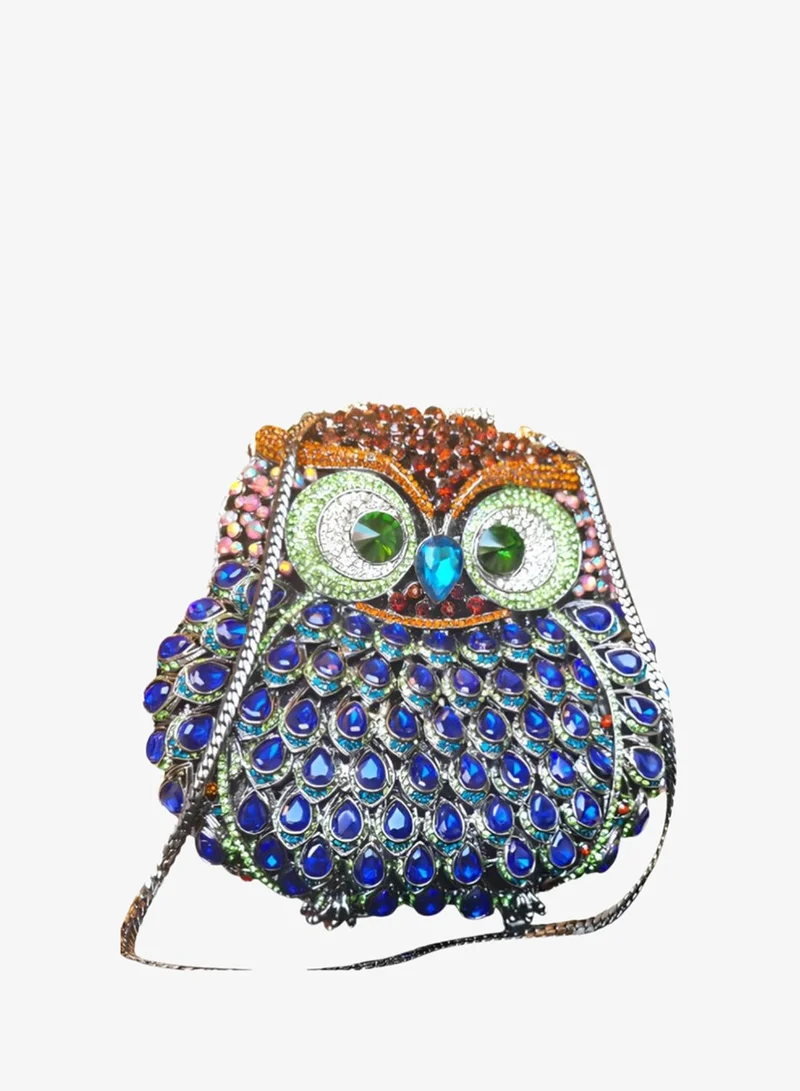 Harsha's Glam Clutches HGC Owl Crystal Clutch