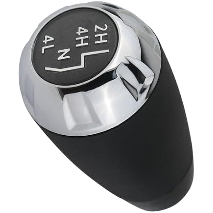 rayihni APPERFiT Transfer Case Shift Shifter Knob for AutomaticManual Transmission Chrome Trim Compatible with Jeep Wrangler JK 4WD 2011 2012 2013 2014 2015 2016 2017 2018 - Image 1