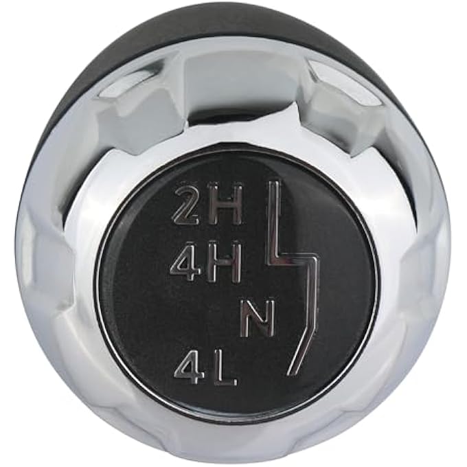 rayihni APPERFiT Transfer Case Shift Shifter Knob for AutomaticManual Transmission Chrome Trim Compatible with Jeep Wrangler JK 4WD 2011 2012 2013 2014 2015 2016 2017 2018 - Image 2