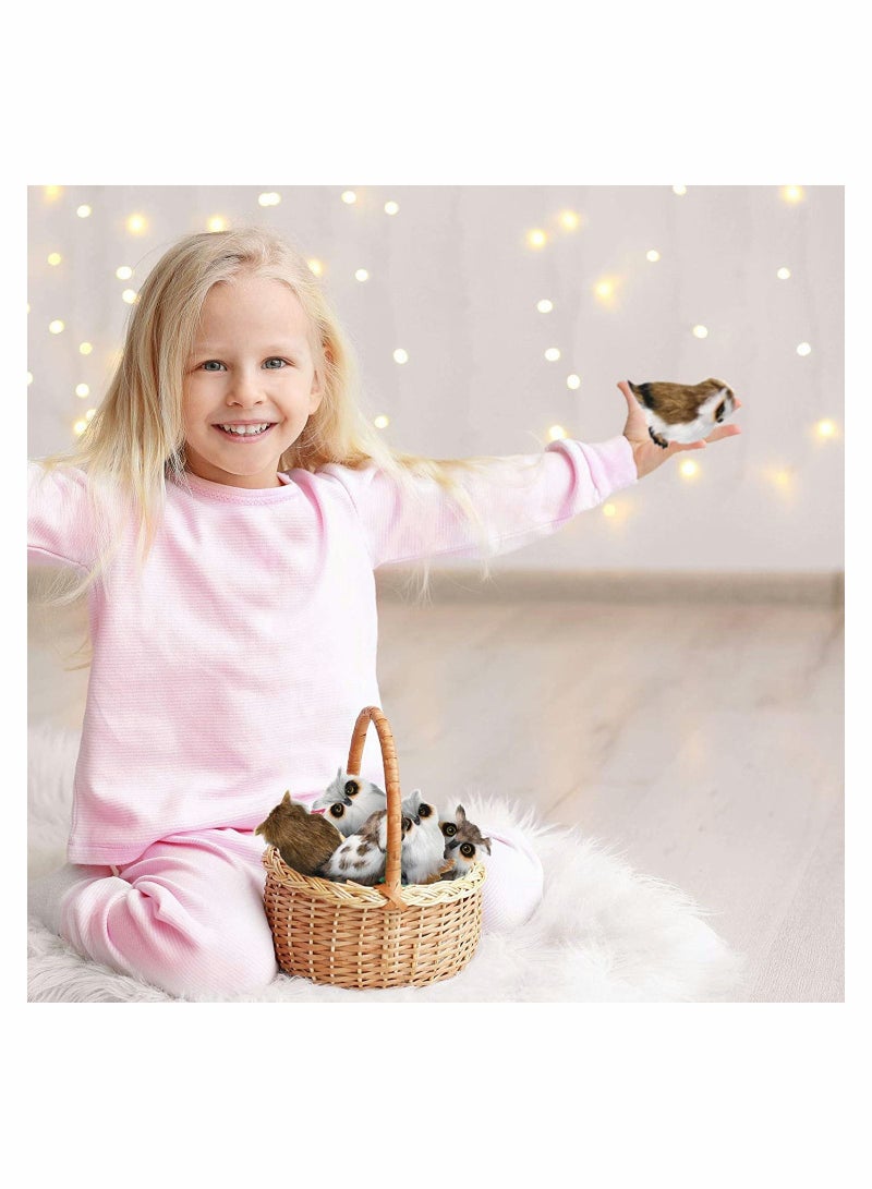 SYOSI 6 Pieces Mini Owl Plush Toy Plush Animal Christmas Hanging Ornaments for Christmas Tree Woodland Gray White Stuffed Animal Toy Soft Owl Doll Plush Hanging Pendant Ornament 3.2 Inch - Image 5