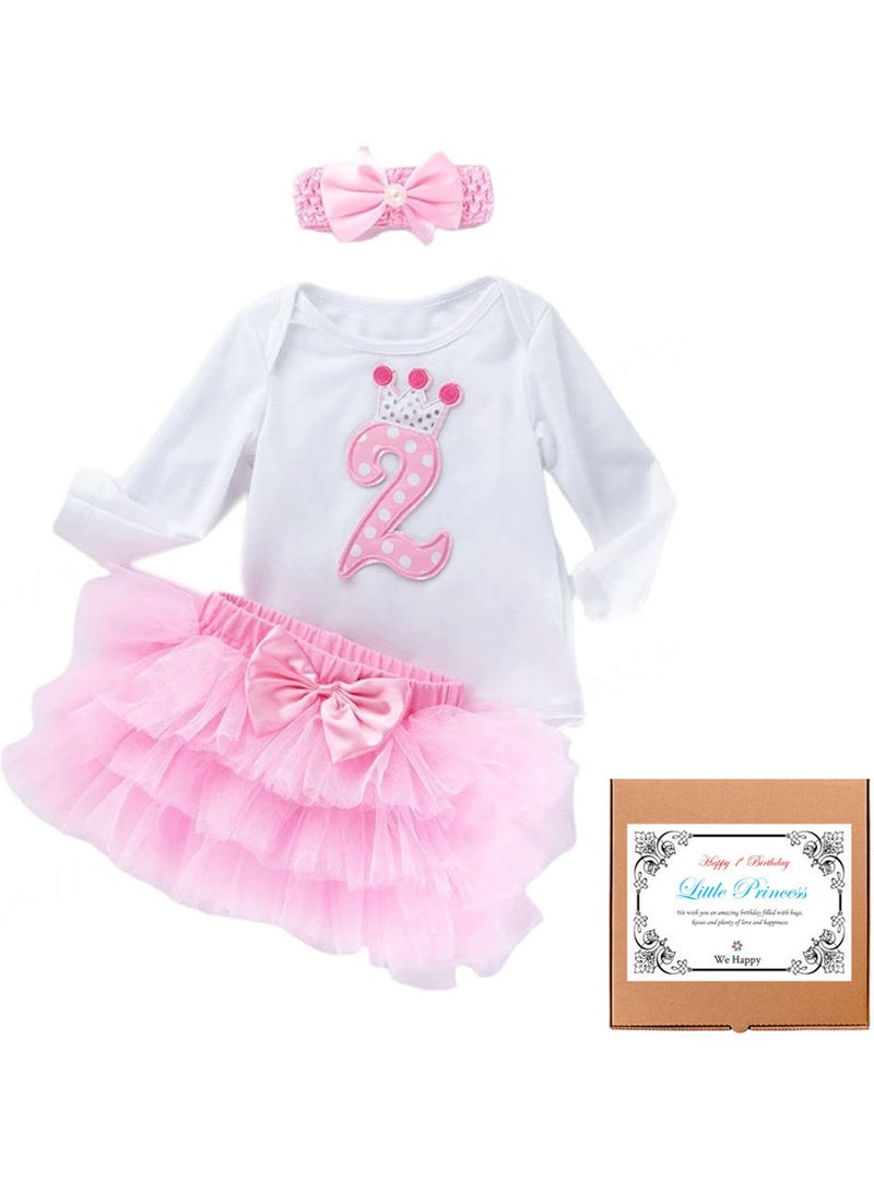 وي هابي نحن سعيد 2 عيد ميلاد طفل بنات اللباس 3 أجهزة الكمبيوتر الأميرة زي - Image 1