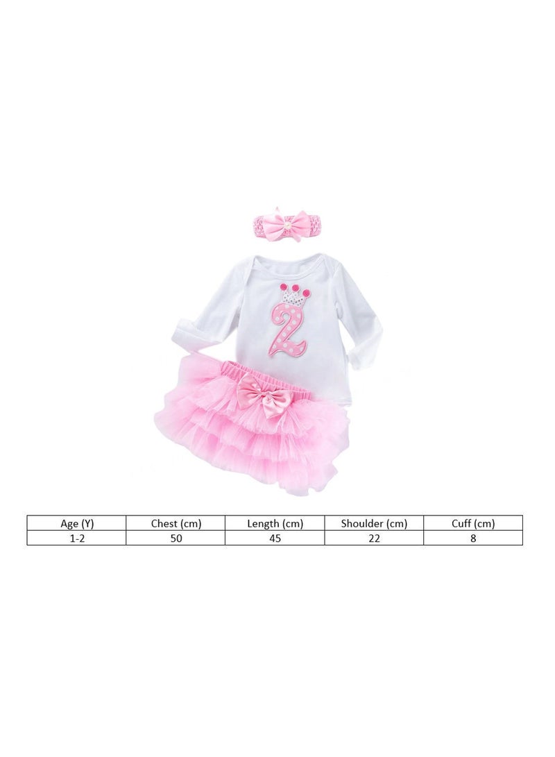 وي هابي نحن سعيد 2 عيد ميلاد طفل بنات اللباس 3 أجهزة الكمبيوتر الأميرة زي - Image 3