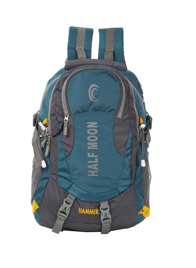 هاف مون Half Moon 45L Hammer Waterproof Rucksack Bags for Men/Trekking Bags for Man | With 17.3" Laptop Compartment & Rain cover | For Trekking, Hiking, Travel Backpack for Men & Women (Sky Blue) - Image 1