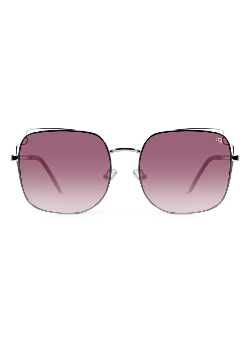 Woggles Latest & Stylish UV Protected Purple Square Sunglasses for Men & Women - Image 3