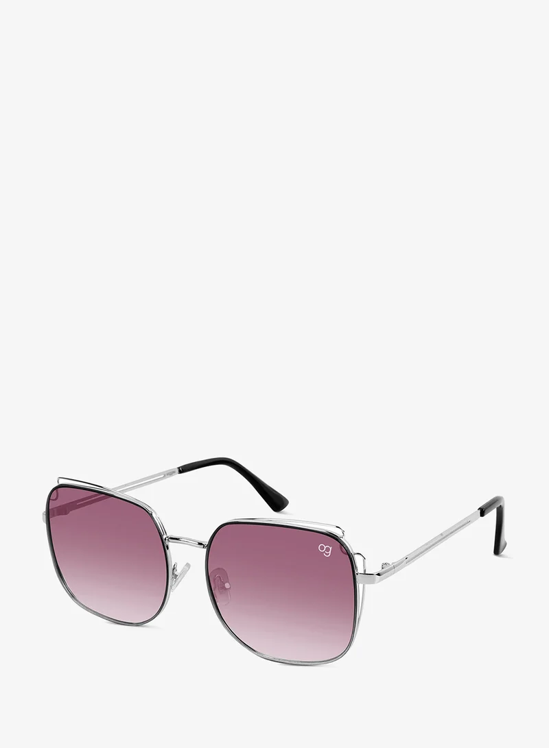 Woggles Latest & Stylish UV Protected Purple Square Sunglasses for Men & Women