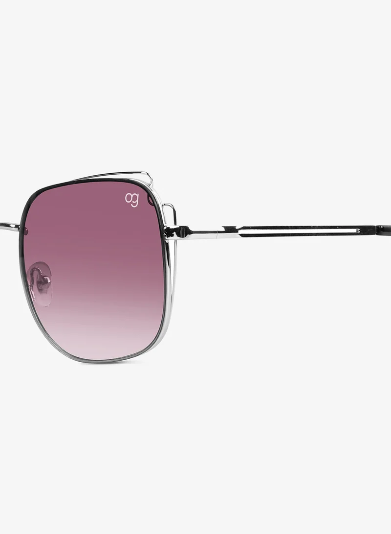 Woggles Latest & Stylish UV Protected Purple Square Sunglasses for Men & Women