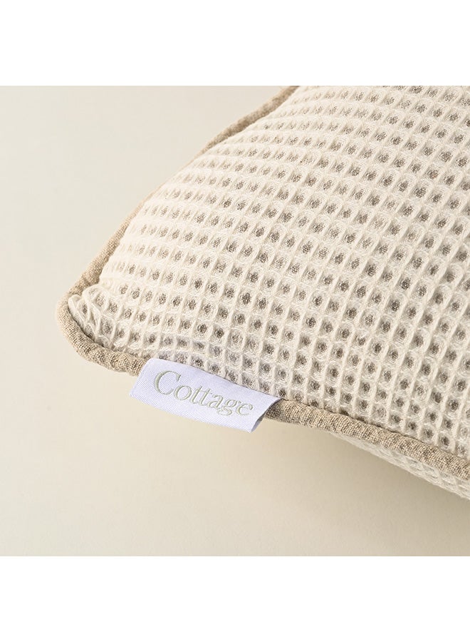 Cottage Cottage Jaquard Cotton Beige Cushion 30*50Cm - Image 3