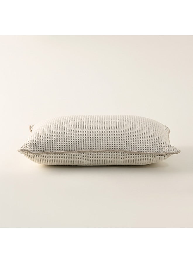 Cottage Cottage Jaquard Cotton Beige Cushion 30*50Cm - Image 1