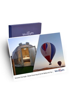 Wondergifts Romantic Deluxe Dome Stay & Hot Air Balloon Ride for Two - Experience Gift with Free Spa Voucher  - Image 1