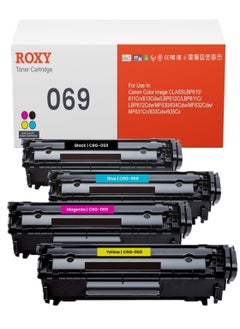 Roxy Canon 069 Toner Compatible ( SET ) with 069 069H Toner Cartridge to Replace imageCLASS MF752Cdw LBP673Cdw MF753Cdw MF753Cdw LBP674Cx LBP674Cdw MF751Cdw MF756Cx  Pack of 4 (Black Cyan Yellow Magenta)  - Image 1