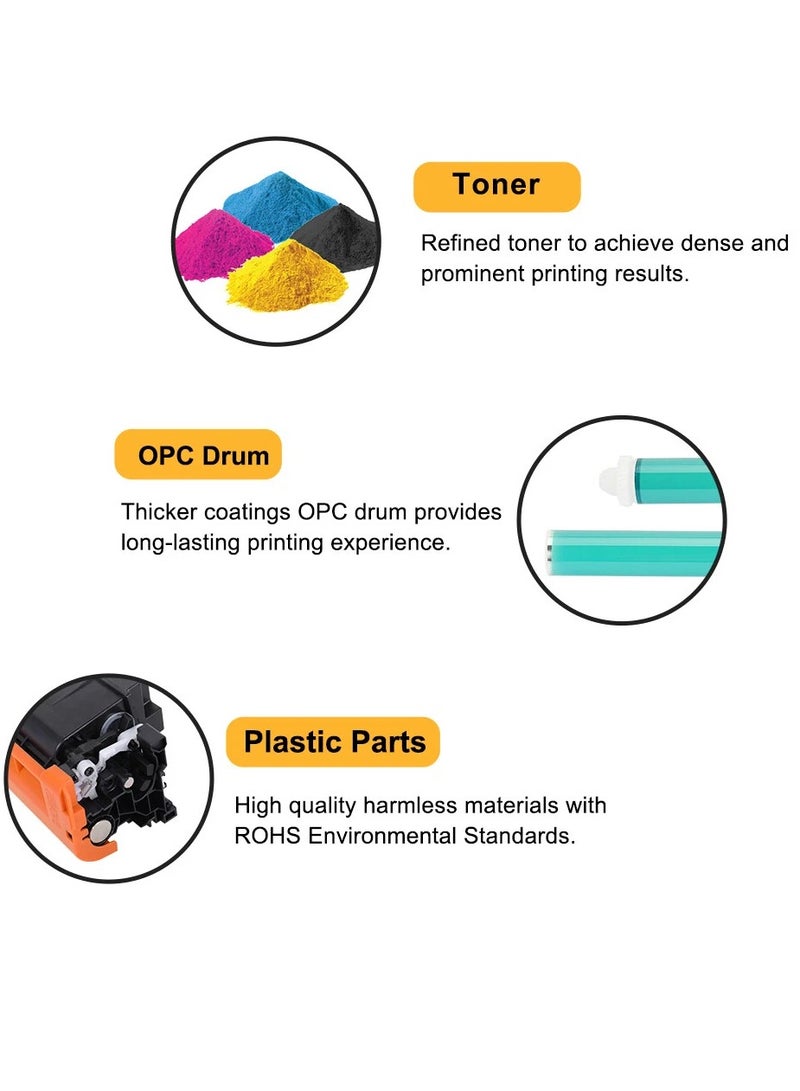 ROXY 069 / 069H Toner Cartridge Set (Black, Cyan, Magenta, Yellow) – Compatible with Canon imageCLASS MF752Cdw, LBP673Cdw, MF753Cdw, MF751Cdw, LBP674Cdw, MF756Cx (Pack of 4) - Image 3