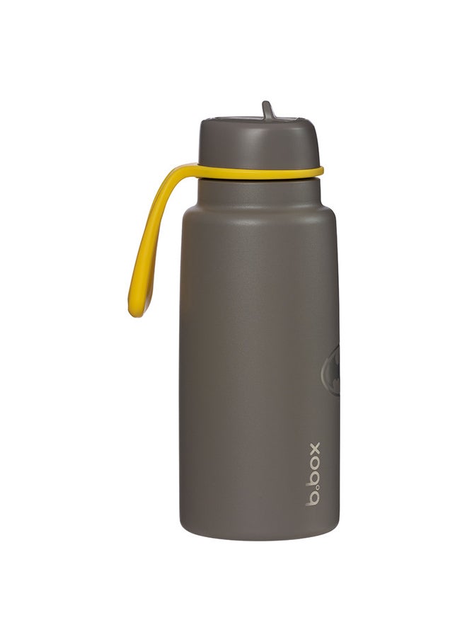 b.box Batman 1L Insulated Flip Top Drink & Water Bottle, Triple Layer Insulating Stainless Steel, Keeps Drinks Cold up to 46hrs, 1L/33.8 - Image 1