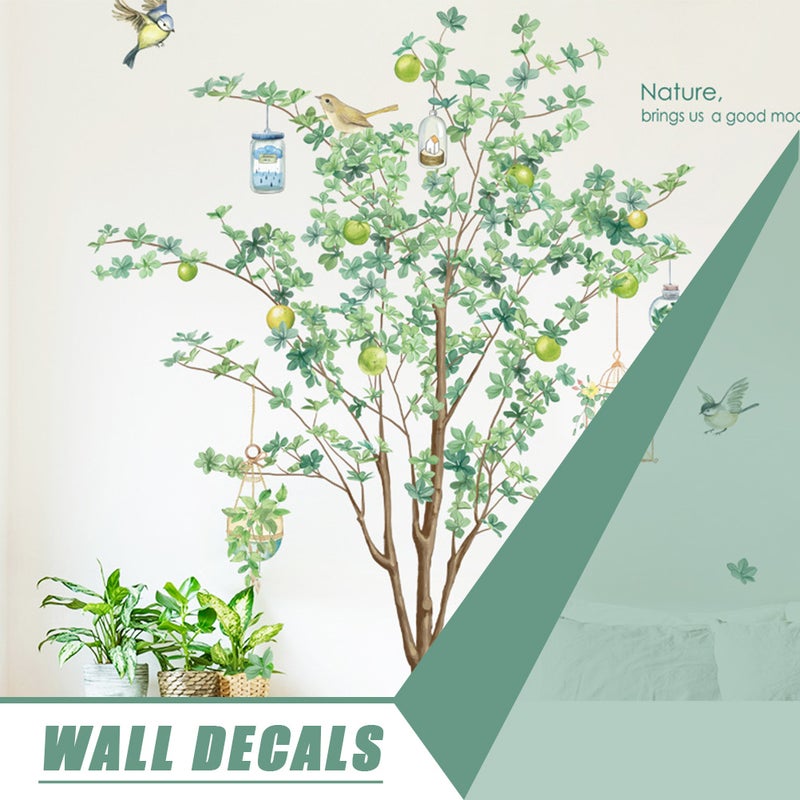 Scandinavian Plant Design Wall Stickers For Indoor Decoration 90x30cm Multi Color Decorative 2Pcs - Image 3