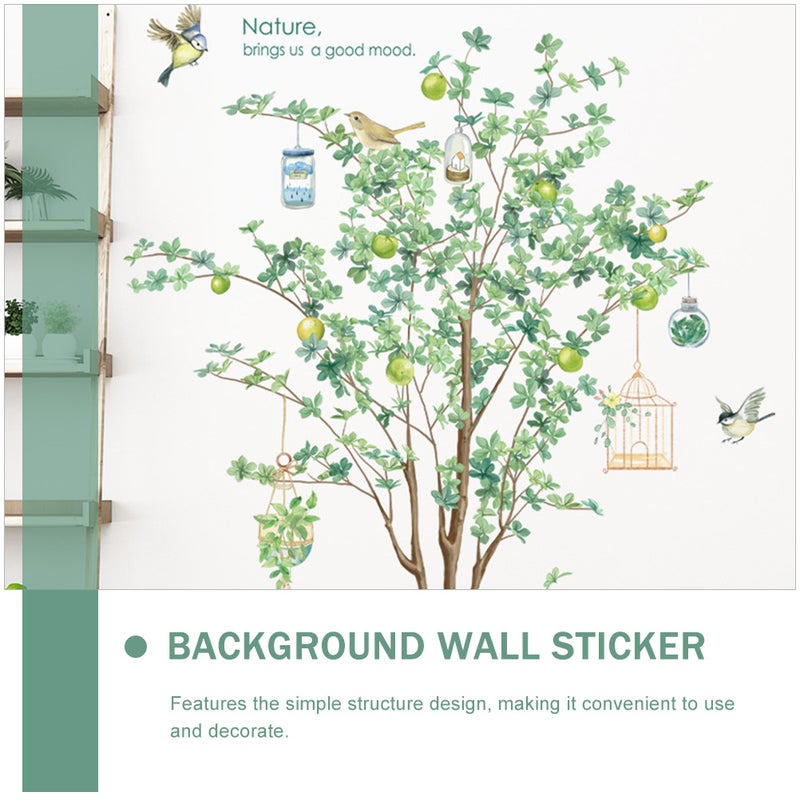 Scandinavian Plant Design Wall Stickers For Indoor Decoration 90x30cm Multi Color Decorative 2Pcs - Image 4