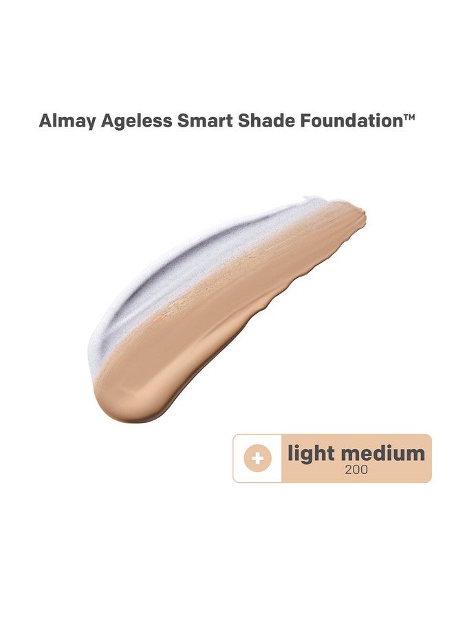 Almay Antiaging Foundation, Smart Shade Face Makeup With Hyaluronic Acid, Niacinamide, Vitamin C & E, Hypoallergenicfragrance Free, 200 Light Medium, 1 Fl Oz (Pack Of 1) - Image 3