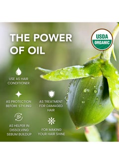 BodyJ4You BodyJ4You USDA Organic Jojoba Wax Castor Oil - Skin Care Body Moisturizing Face Wax Hair Care Healthy Nails - Cold Pressed 100% Pure Natural Non-GMO Hexane Free - Pack of 2 x 1 Fl Oz  - Image 5