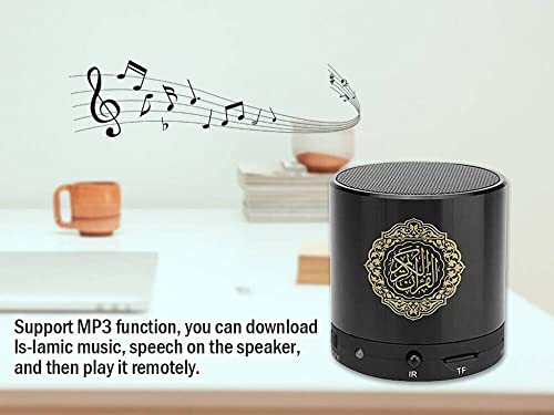 Hitopin Portable Quran Speaker with Remote Control - MP3 Player, 18 Reciters & 15 Translations (Black) - Image 3
