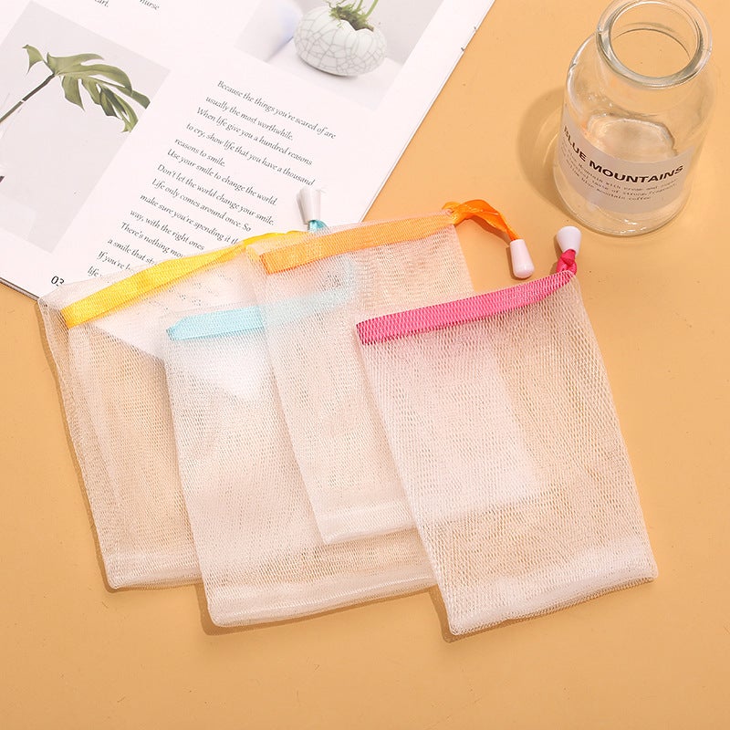 Foaming Net Foaming Net Bag Facial Cleanser Handmade Soap Bag Soap Net Bag Storage Face Wash Bath Soap Cleansing - Image 5