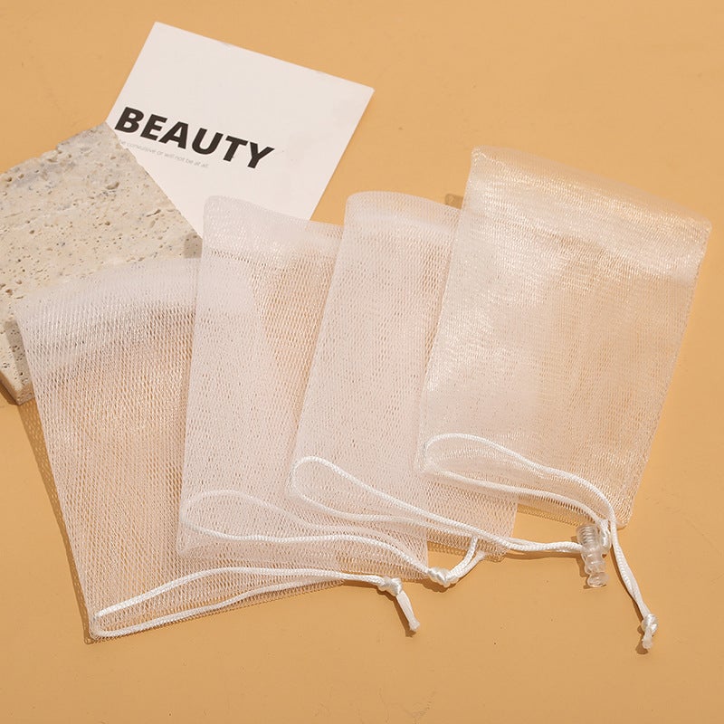 Foaming Net Foaming Net Bag Facial Cleanser Handmade Soap Bag Soap Net Bag Storage Face Wash Bath Soap Cleansing - Image 3