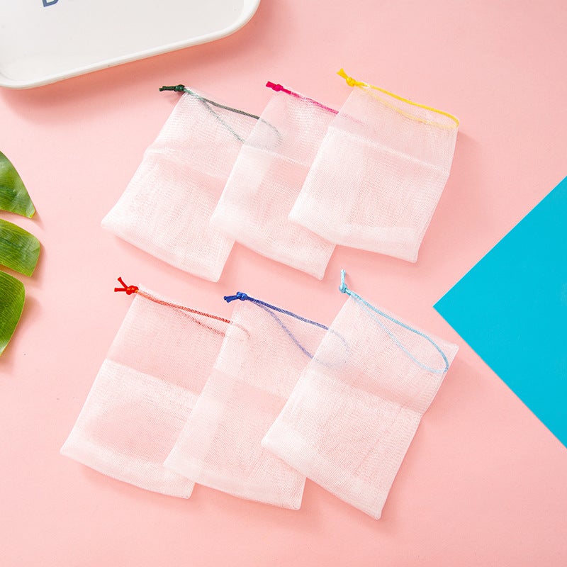 Foaming Net Foaming Net Bag Facial Cleanser Handmade Soap Bag Soap Net Bag Storage Face Wash Bath Soap Cleansing - Image 1