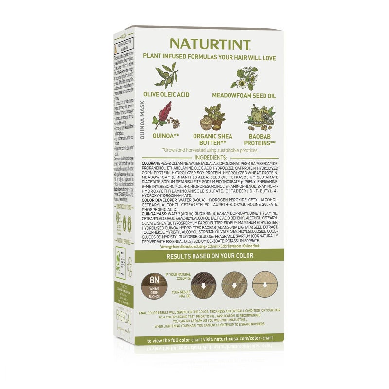 Naturtint 8N Wheat Germ Blonde Permanent Hair Color (Pack of 1), Ammonia Free, Vegan, Cruelty Free, up to 100% Gray Coverage, Long Lasting Results (Packaging may vary) - Image 5