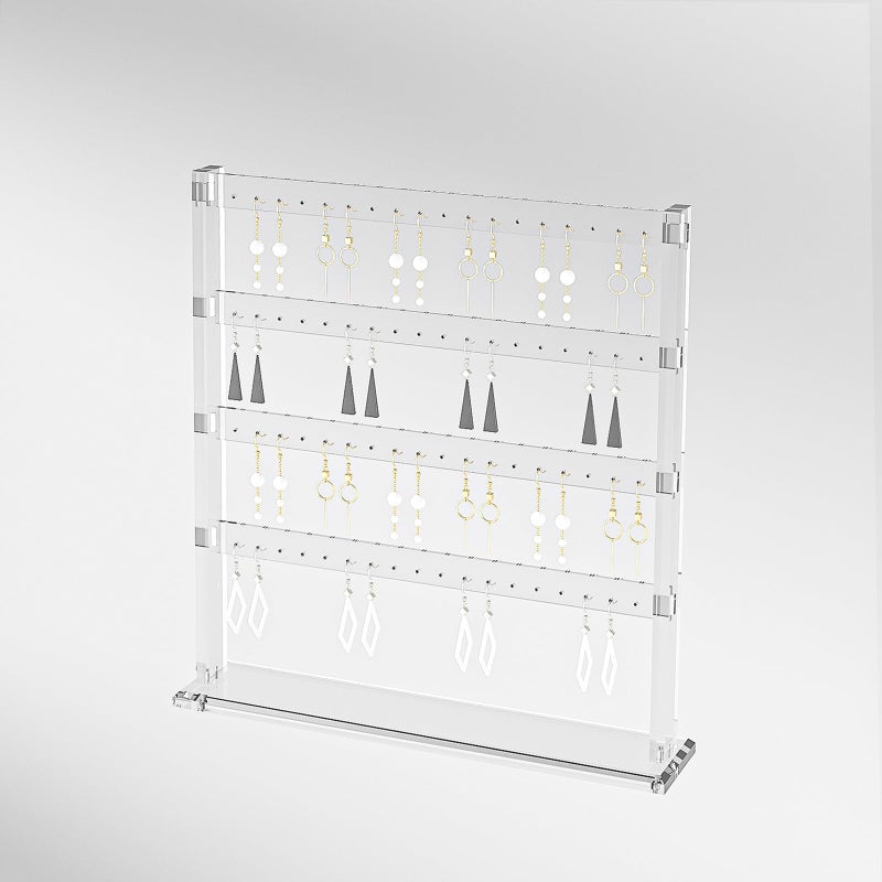 Coward Acrylic Earring Holder Stand, Tabletop Earring Jewelry Easel Display, Earring Jewelry Holder Organizer for Home Use or Store Selling Show (4layer) - Image 2