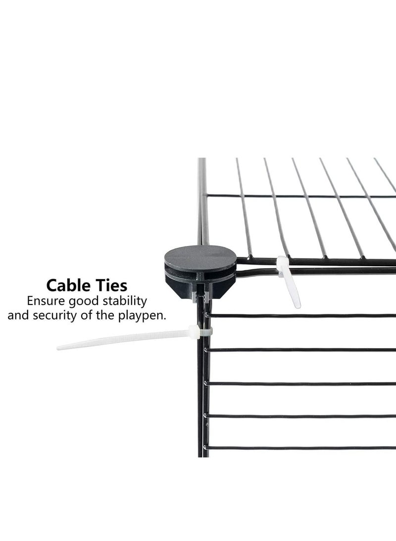 Pet Playpen DIY Small Animal Cage for Indoor Outdoor Use Small Pets Portable Foldable Storage Stackable Shelf(37 Panels) - Image 3