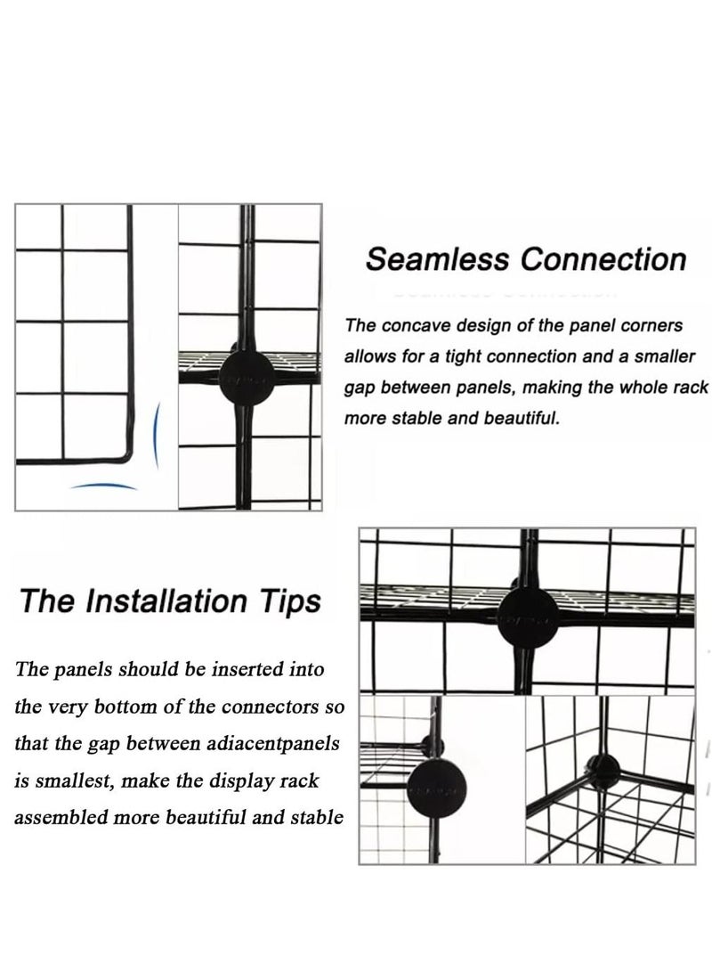 Pet Playpen DIY Small Animal Cage for Indoor Outdoor Use Small Pets Portable Foldable Storage Stackable Shelf(37 Panels) - Image 5