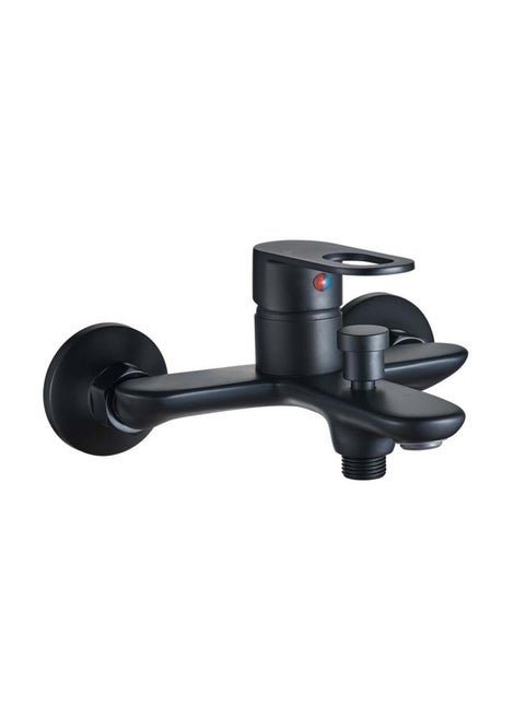 Milano Dito Black Bath Shower Mixer Tap with Hand Shower