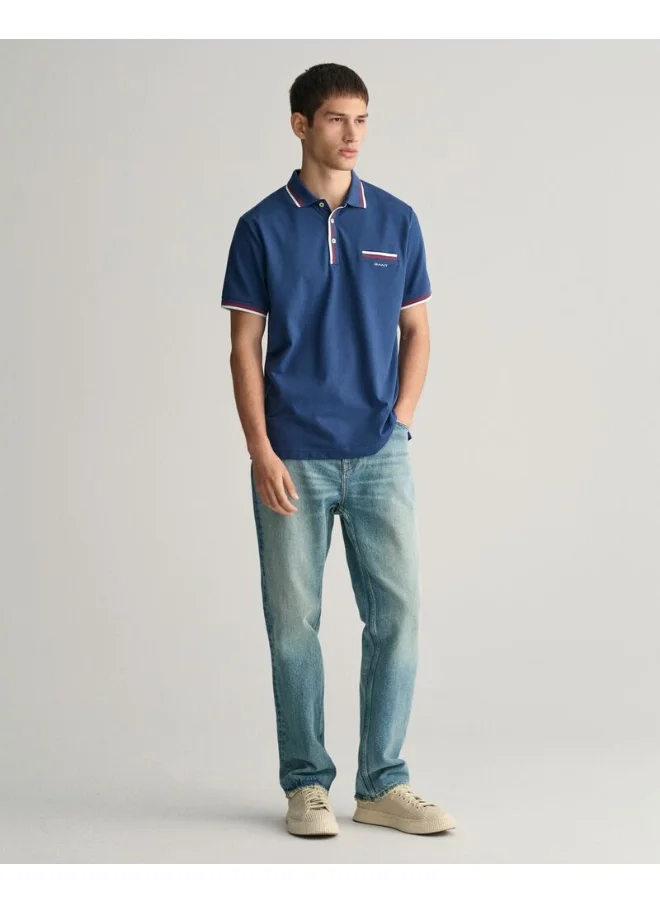 GANT Gant 2-Color Tipped Piqué Polo Shirt