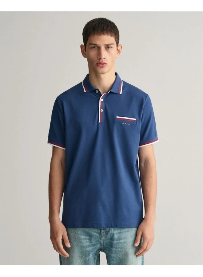 Gant 2-Color Tipped Piqué Polo Shirt