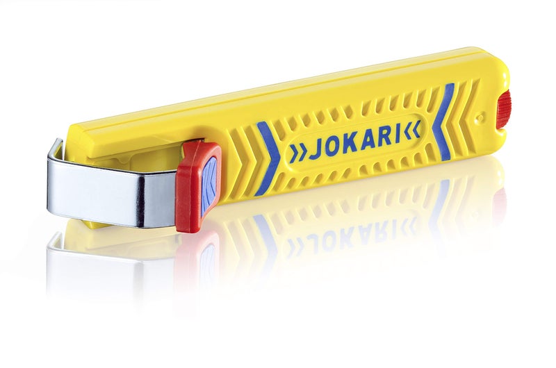 Jokari 10270 Secura Cable Stripping Knife for All Standard Round Cables, No. 27, 13.2cm L x 2.9cm W x 3.5cm H