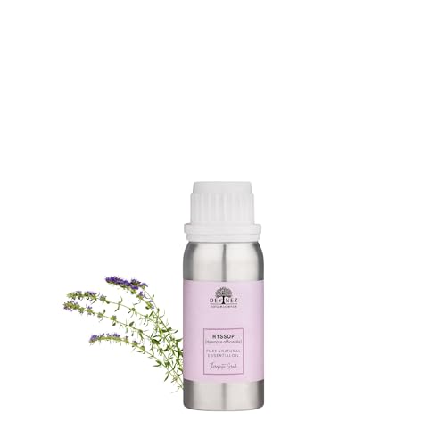 Devinez Hyssop Essential Oil (100ml) - 100% Pure & Natural (Hyssopus Officinalis) in Aluminum Bottle for Diffusers, Spiritual Meditation, Respiratory Comfort & Cleansing - Fresh Camphorous Aroma - Image 1