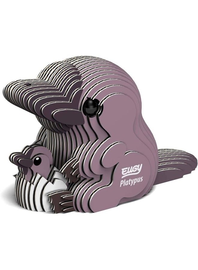 Eugy Platypus 3D Puzzle, 21 Piece Eco-Friendly Educational Learning Puzzles for Kids 6+ - Image 1