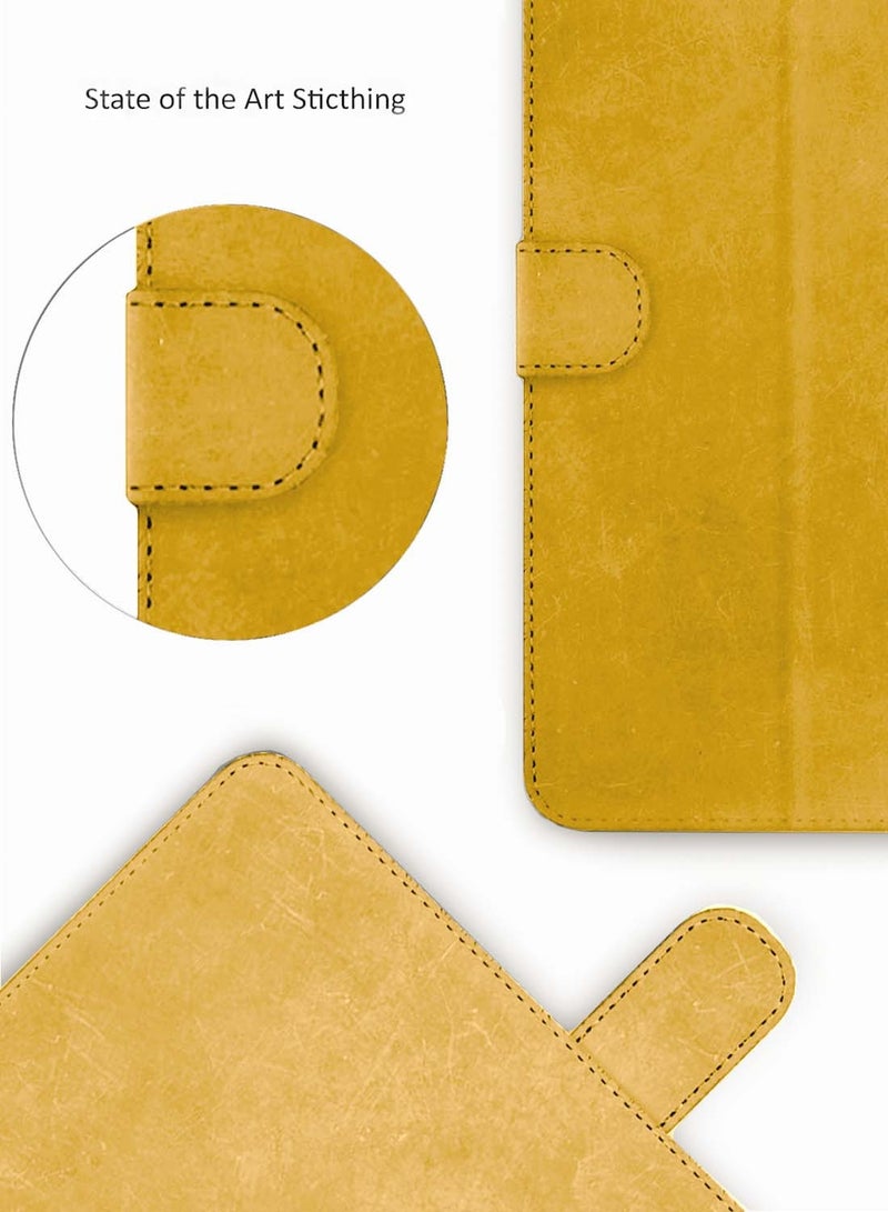 Wtech Samsung Galaxy Tab S10+ / S10 Plus 5G 2024 (12.4 inch) X820 X826B WTech PU Leather Magnetic Closure Flip Case Cover - Light Brown - Image 5