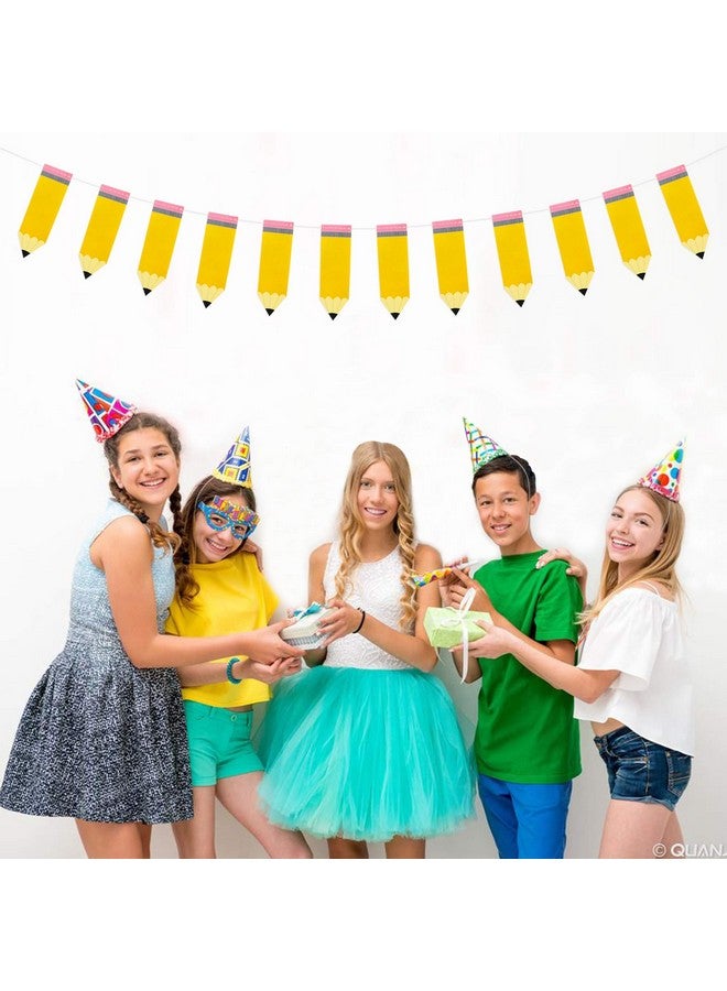 Partyprops Pencil Banner | Pencil Garland | Kindergarten Banner | Classroom Decor | Pencil Party Decorations | Back to School Party Decorations | Teacher's Gift - Image 4